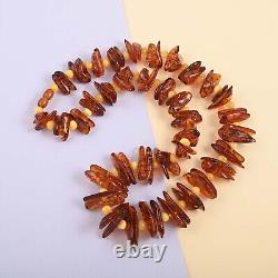 Women Wedding Jewelry Multi Color Amber Beaded Necklace for Bridal Size 22