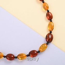 Women Wedding Jewelry Multi Color Amber Beaded Necklace for Bridal Size 24