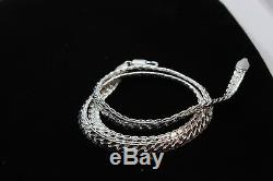 Women and Men 5MM Silver Necklace 925 Sterling Silver Link Chain 20 inches