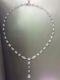 Women's 35 Ct Pear Cut Simulated Diamond Tennis Necklace Gold Plated 925 Silver