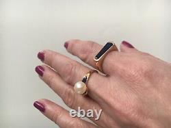 Women's Beautiful 14 Carat Rose Gold Ring Size 8 58 mm, 6 grams PreOwned