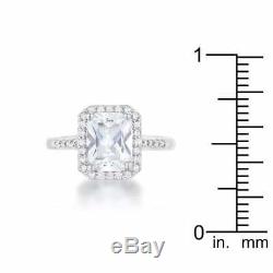 Women's Princess Cut 1.20Ct Diamond Engagement Wedding Ring 14k White Gold Over
