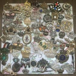 Wow! Beautiful Crown Brooch/Pin Collection! 85 Pieces, Coro Weiss Trifari & More