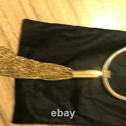 YVES SAINT LAURENT Gold Necklace Pendant Tassel